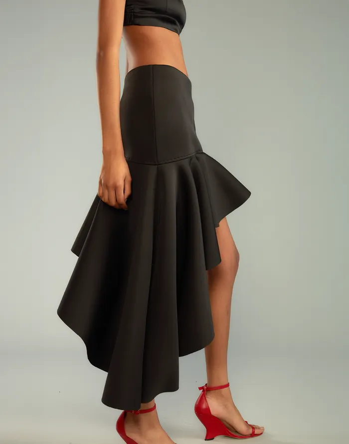 Cynthia Rowley Asymmetrical Bonded Skirt Women Bottoms Cynthia Rowley Asymmetrical Bonded Skirt Women Bottoms