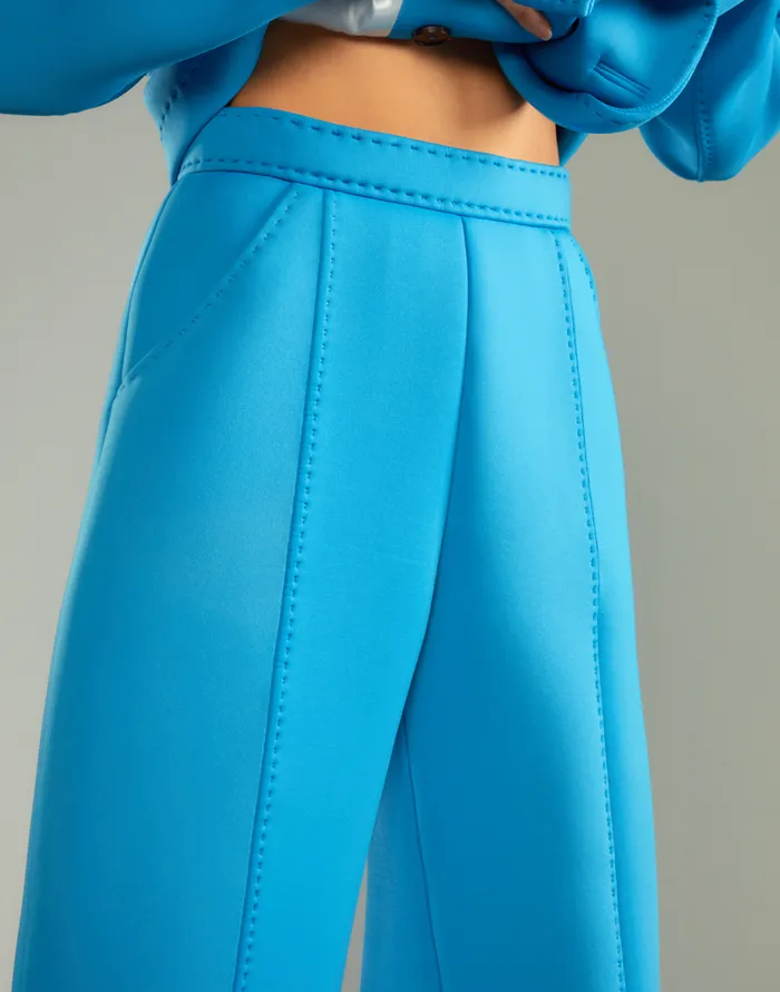 Cynthia Rowley Bonded Pick Stitch Pants Women Bottoms Cynthia Rowley Bonded Pick Stitch Pants Women Bottoms