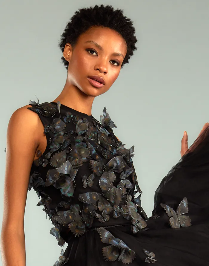 Cynthia Rowley Butterfly Applique Top Women Tops Cynthia Rowley Butterfly Applique Top Women Tops