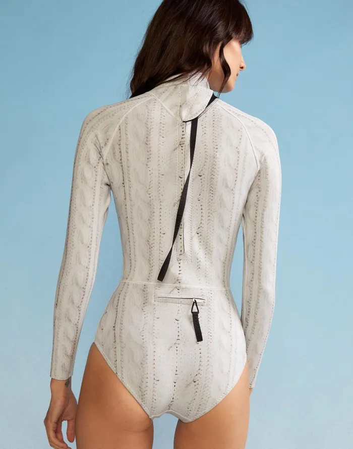 Cynthia Rowley Cable Knit Wetsuit Women Surf and Swim Cynthia Rowley Cable Knit Wetsuit Women Surf and Swim