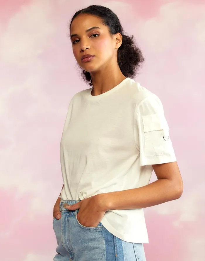 Cynthia Rowley Cargo Pocket TShirt Women Tops Cynthia Rowley Cargo Pocket TShirt Women Tops