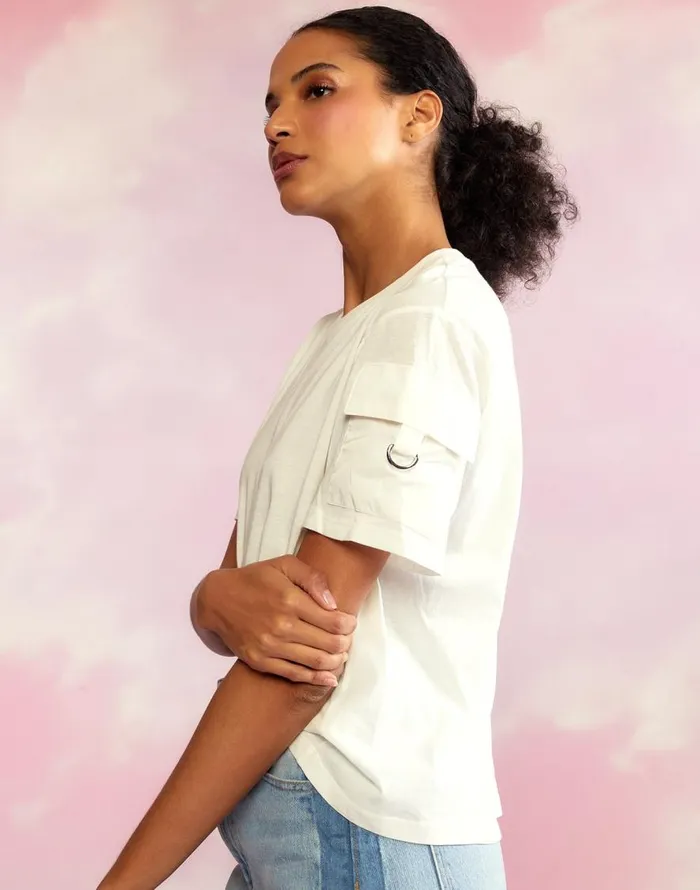 Cynthia Rowley Cargo Pocket TShirt Women Tops Cynthia Rowley Cargo Pocket TShirt Women Tops