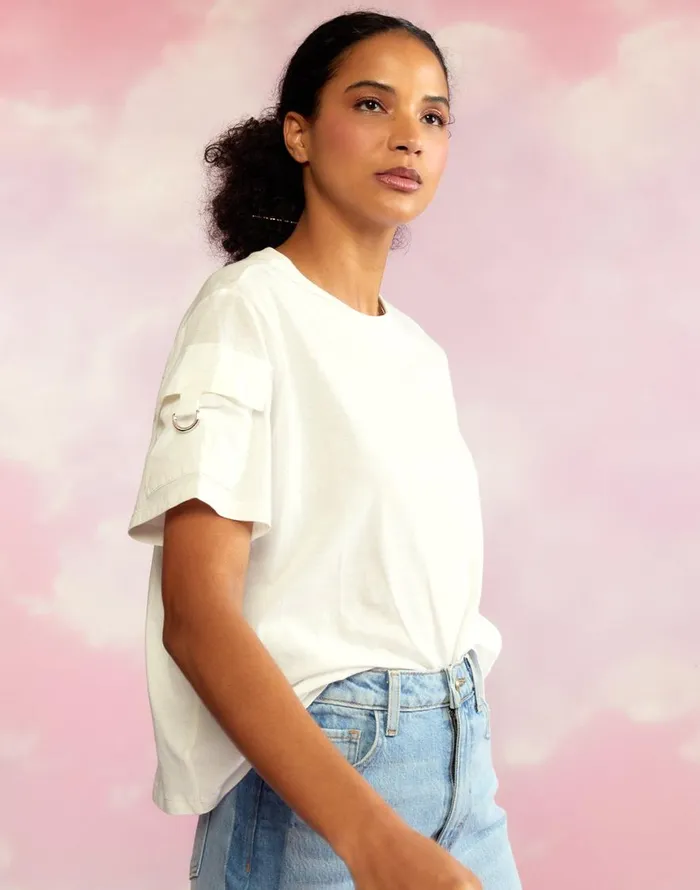 Cynthia Rowley Cargo Pocket TShirt Women Tops Cynthia Rowley Cargo Pocket TShirt Women Tops