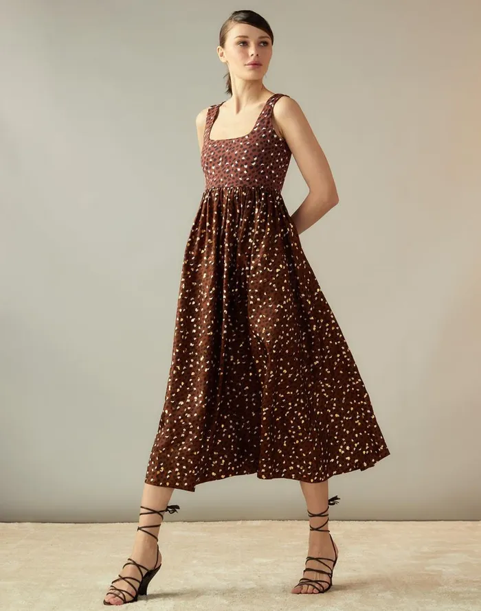Cynthia Rowley Gold Foil Isla Dress Women Dresses Cynthia Rowley Gold Foil Isla Dress Women Dresses