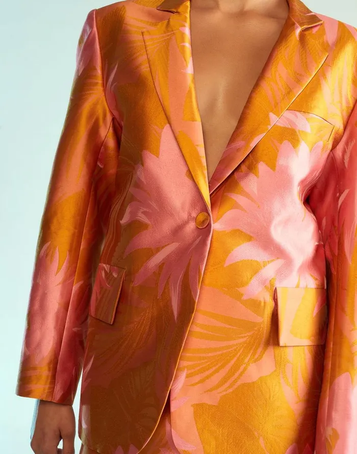 Cynthia Rowley Harper Jacquard Blazer Women Jackets and Coats Cynthia Rowley Harper Jacquard Blazer Women Jackets and Coats