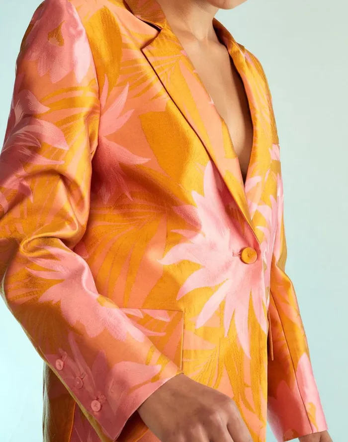 Cynthia Rowley Harper Jacquard Blazer Women Jackets and Coats Cynthia Rowley Harper Jacquard Blazer Women Jackets and Coats