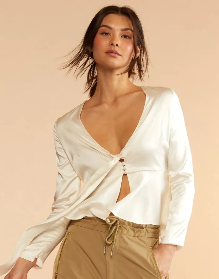 Cynthia Rowley Jula Silk Blouse Women Tops Cynthia Rowley Jula Silk Blouse Women Tops