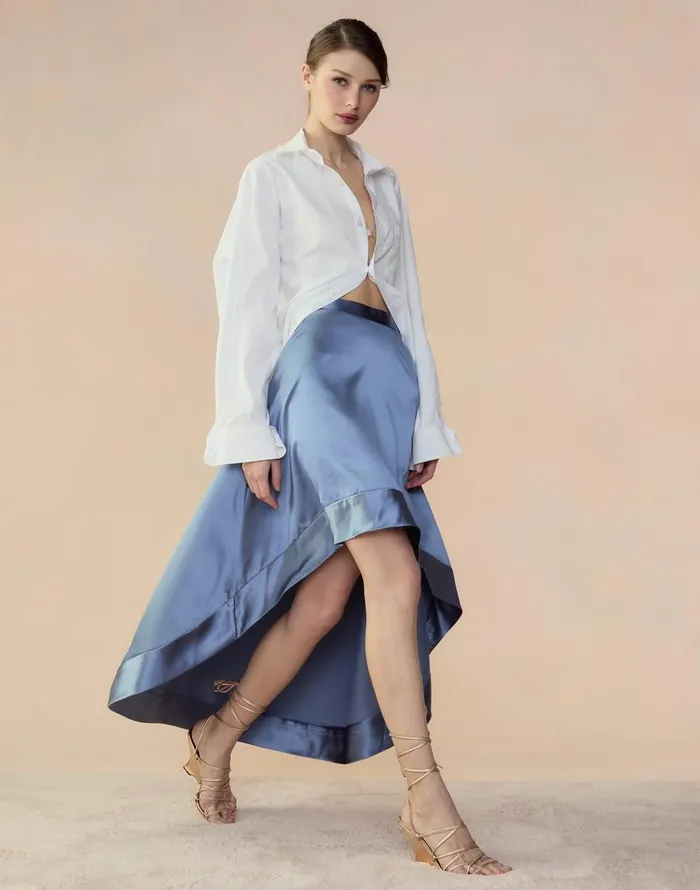 Cynthia Rowley Livia Satin Skirt Women Bottoms Cynthia Rowley Livia Satin Skirt Women Bottoms
