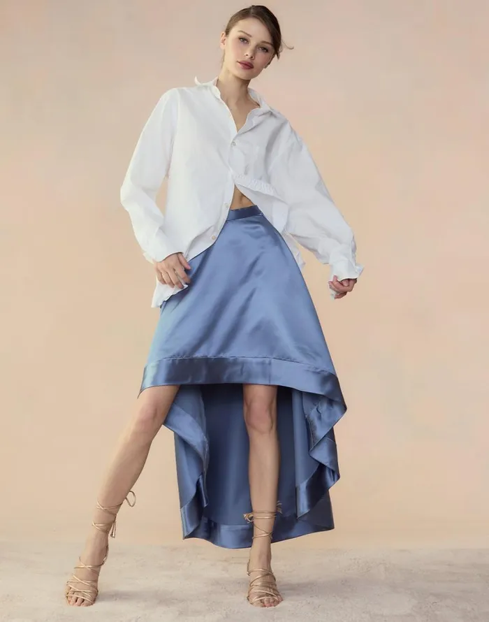 Cynthia Rowley Livia Satin Skirt Women Bottoms Cynthia Rowley Livia Satin Skirt Women Bottoms