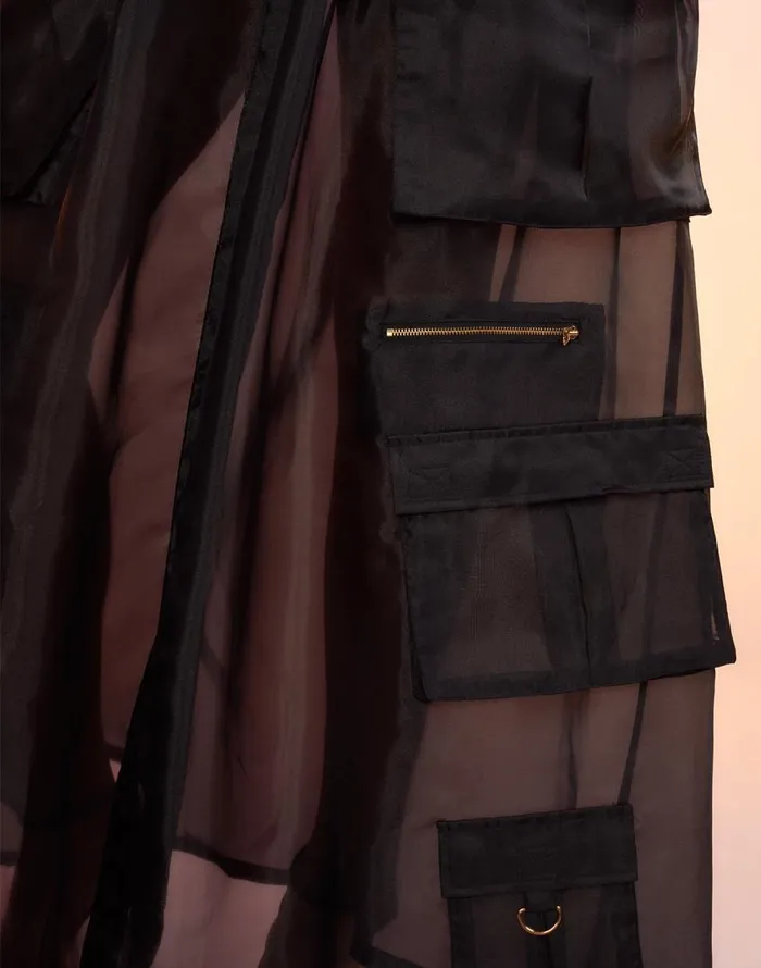 Cynthia Rowley Organza Cargo Skirt Women Bottoms Cynthia Rowley Organza Cargo Skirt Women Bottoms