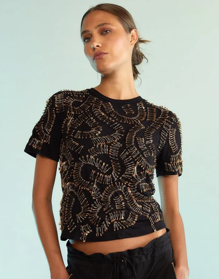 Cynthia Rowley Safety First Tee Women Tops Cynthia Rowley Safety First Tee Women Tops