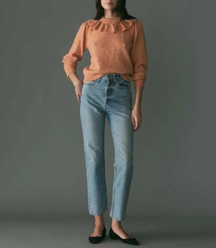 DEN Knitwear Women Azaria Sweater Coral DEN Knitwear Women Azaria Sweater Coral