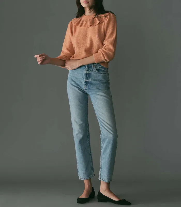 DEN Knitwear Women Azaria Sweater Coral DEN Knitwear Women Azaria Sweater Coral