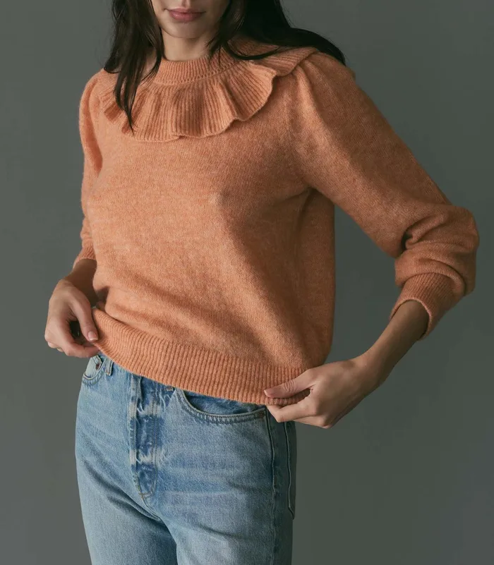 DEN Knitwear Women Azaria Sweater Coral DEN Knitwear Women Azaria Sweater Coral