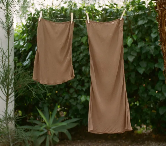 DEN Slips Women Mini Skirt Slip Carob