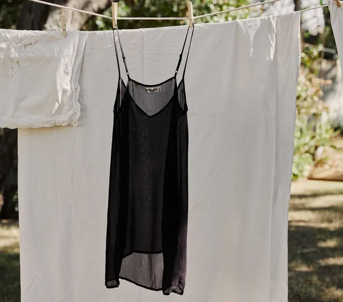 DEN Slips Women Short Deep VNeck Slip Black DEN Slips Women Short Deep VNeck Slip Black