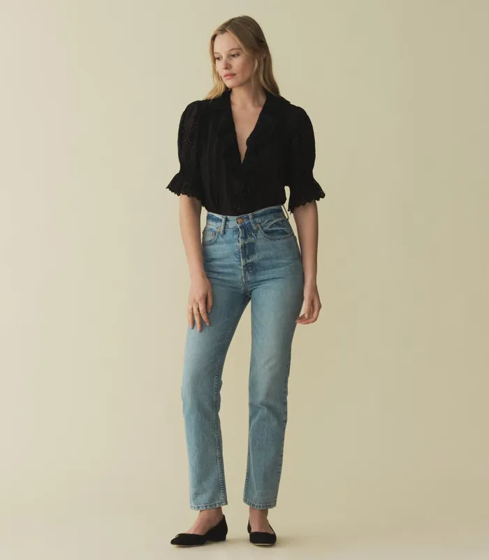 DEN Tops Women Henri Top Black Eyelet DEN Tops Women Henri Top Black Eyelet