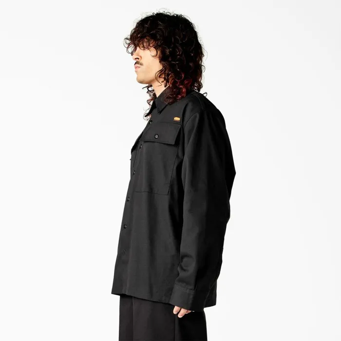 Dickies X Willy Chavarria Long Sleeve Work Shirt Black Black bk Men Dickies Button Up Dickies X Willy Chavarria Long Sleeve Work Shirt Black Black bk Men Dickies Button Up