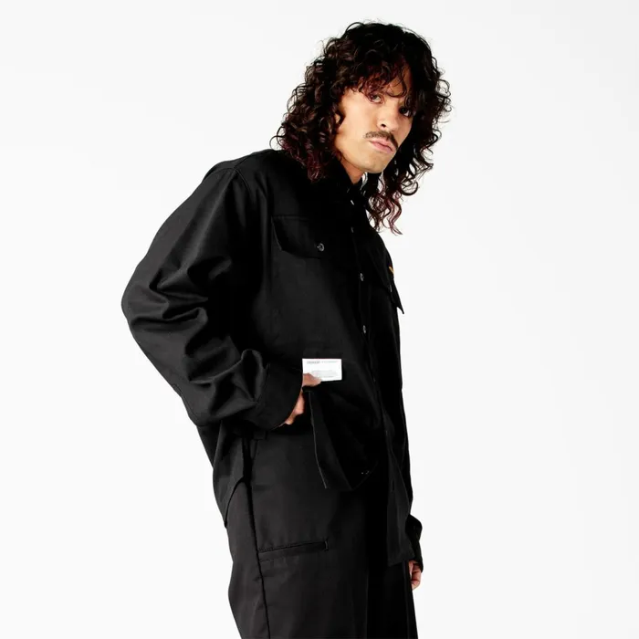 Dickies X Willy Chavarria Long Sleeve Work Shirt Black Black bk Men Dickies Button Up Dickies X Willy Chavarria Long Sleeve Work Shirt Black Black bk Men Dickies Button Up