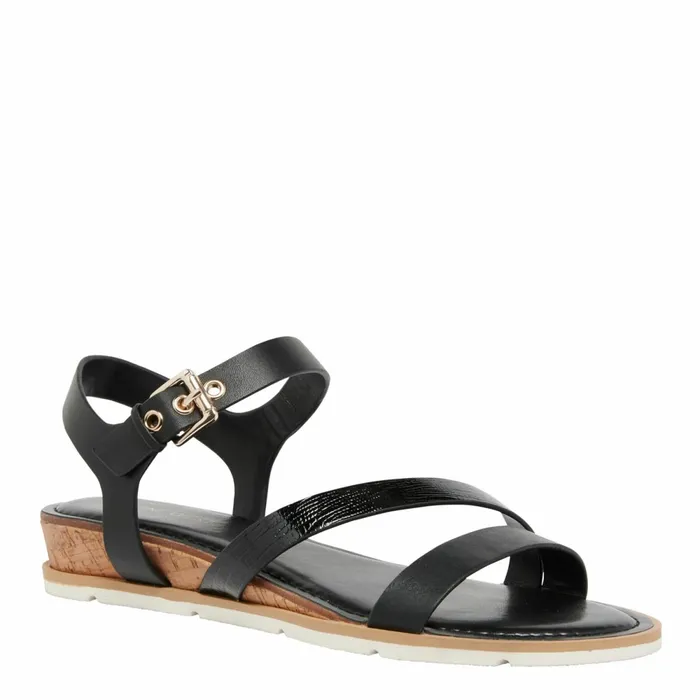 DRAMA Black Multi Women Nine West Flats