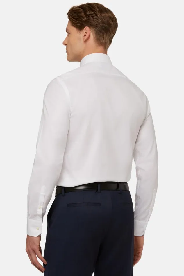 Dress Shirts Men Boggi Milano Slim Fit White Cotton Twill Shirt White Dress Shirts Men Boggi Milano Slim Fit White Cotton Twill Shirt White
