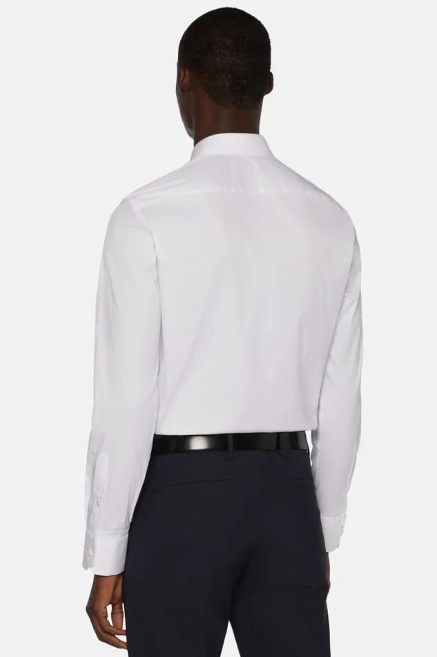 Dress Shirts Men Boggi Milano Slim Fit White Shirt In Stretch Cotton White Dress Shirts Men Boggi Milano Slim Fit White Shirt In Stretch Cotton White