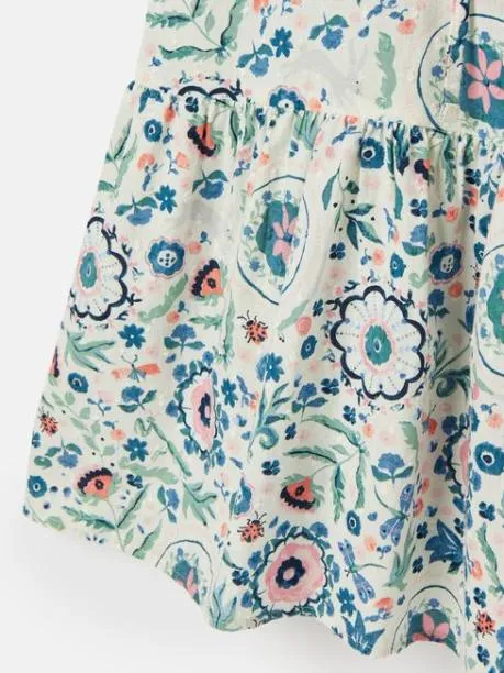 Dresses Girls Joules Pink Green Textured Shirt Dress
