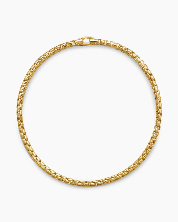 DY Bel Aire Box Chain Bracelet In 18K Yellow Gold 27mm Women David Yurman Chain DY Bel Aire Box Chain Bracelet In 18K Yellow Gold 27mm Women David Yurman Chain