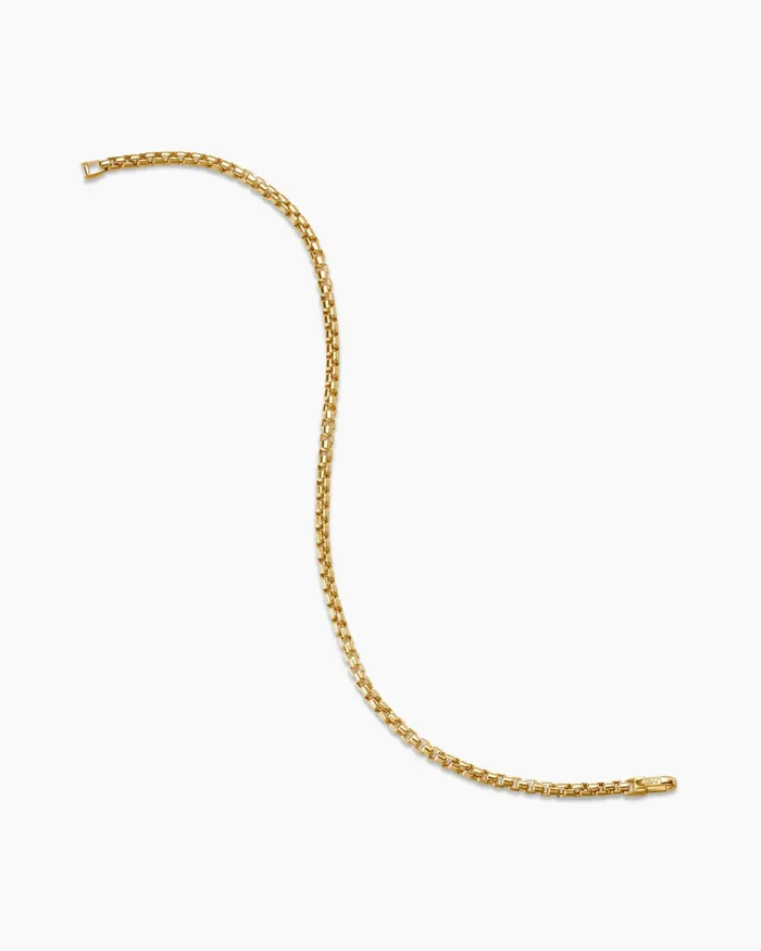 DY Bel Aire Box Chain Bracelet In 18K Yellow Gold 27mm Women David Yurman Chain DY Bel Aire Box Chain Bracelet In 18K Yellow Gold 27mm Women David Yurman Chain
