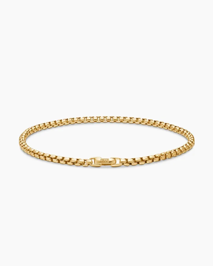 DY Bel Aire Box Chain Bracelet In 18K Yellow Gold 27mm Women David Yurman Chain DY Bel Aire Box Chain Bracelet In 18K Yellow Gold 27mm Women David Yurman Chain