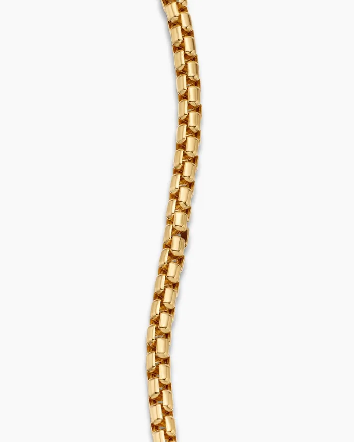 DY Bel Aire Box Chain Bracelet In 18K Yellow Gold 27mm Women David Yurman Chain DY Bel Aire Box Chain Bracelet In 18K Yellow Gold 27mm Women David Yurman Chain