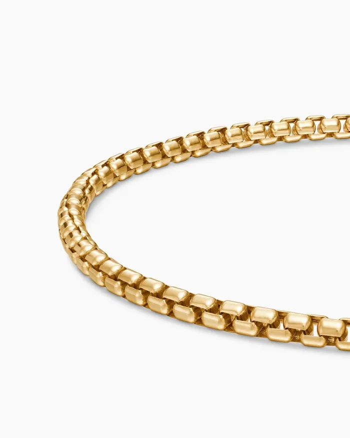 DY Bel Aire Box Chain Bracelet In 18K Yellow Gold 27mm Women David Yurman Chain DY Bel Aire Box Chain Bracelet In 18K Yellow Gold 27mm Women David Yurman Chain