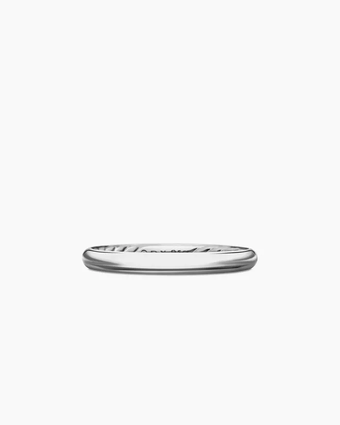 DY Eden Band Ring In Platinum 25mm Women David Yurman Band