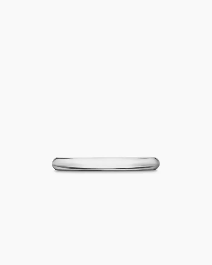 DY Eden Band Ring In Platinum 25mm Women David Yurman Band DY Eden Band Ring In Platinum 25mm Women David Yurman Band