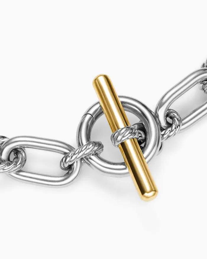 DY Madison Toggle Chain Necklace In Sterling Silver With 18K Yellow Gold 11mm Women David Yurman Chain DY Madison Toggle Chain Necklace In Sterling Silver With 18K Yellow Gold 11mm Women David Yurman Chain