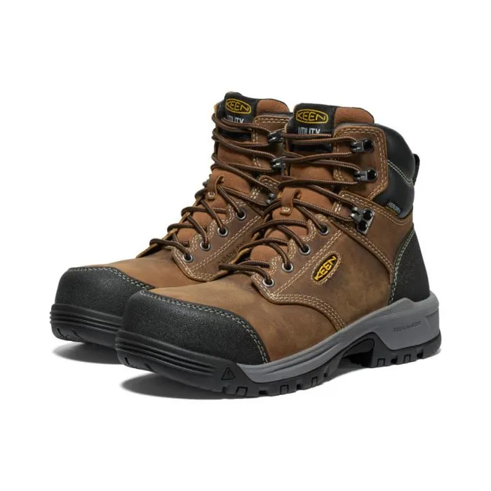Evanston Boot 6quot Waterproof BisonBlack Leather Work Boot Women KEEN Boots Evanston Boot 6quot Waterproof BisonBlack Leather Work Boot Women KEEN Boots