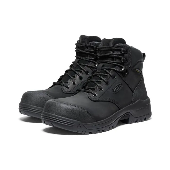 Evanston Boot 6quot Waterproof BlackBlack Leather Work Boot Men KEEN Work Boots and Shoes Evanston Boot 6quot Waterproof BlackBlack Leather Work Boot Men KEEN Work Boots and Shoes