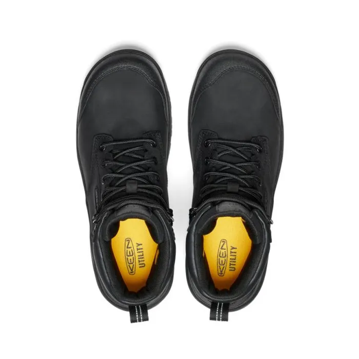 Evanston Boot 6quot Waterproof BlackBlack Leather Work Boot Men KEEN Work Boots and Shoes Evanston Boot 6quot Waterproof BlackBlack Leather Work Boot Men KEEN Work Boots and Shoes