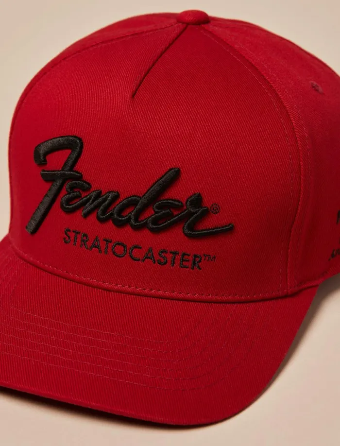 Fender 70th Anniversary Baseball Cap True Red Men Lucky Brand Hats