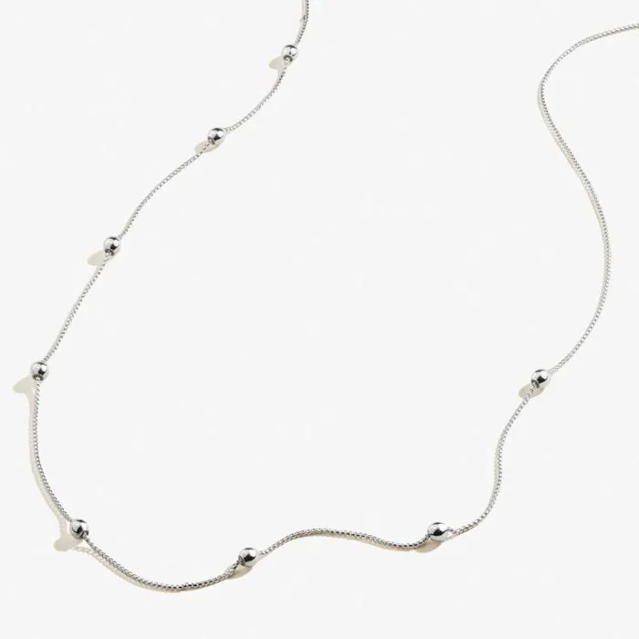 Fine Jewelry Women Alex And Ani Adjustable Length Bead Chain Necklace Sterling Silver Fine Jewelry Women Alex And Ani Adjustable Length Bead Chain Necklace Sterling Silver