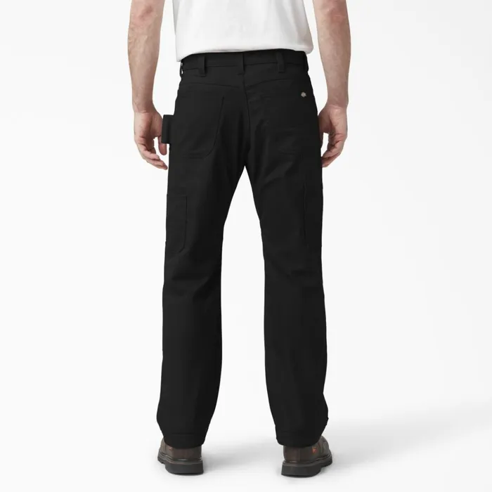 FLEX DuraTech Relaxed Fit Duck Pants Black Black bk Men Dickies Double Knee FLEX DuraTech Relaxed Fit Duck Pants Black Black bk Men Dickies Double Knee