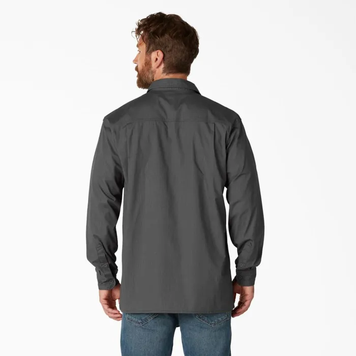 FLEX Ripstop Long Sleeve Shirt Rinsed Slate Rinsed Slate rsl Men Dickies Long Sleeve Work Shirts FLEX Ripstop Long Sleeve Shirt Rinsed Slate Rinsed Slate rsl Men Dickies Long Sleeve Work Shirts