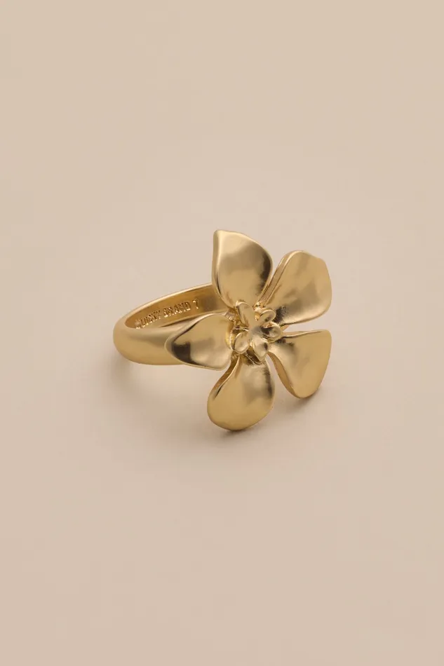 Floral Ring Gold Women Lucky Brand Jewelry