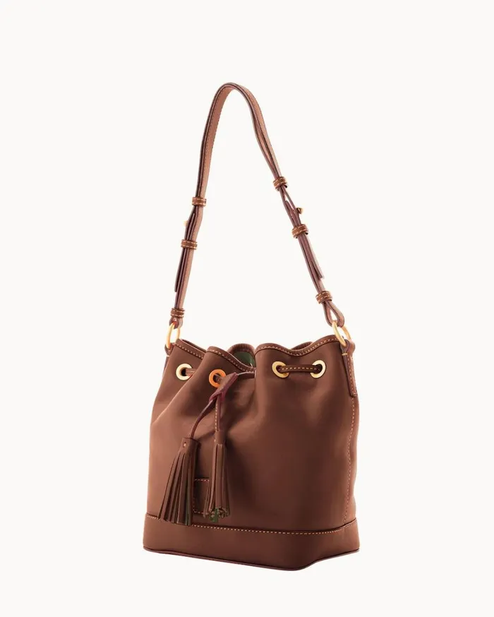 Florentine Small Drawstring Chestnut Women Dooney and Bourke Mini Bags Florentine Small Drawstring Chestnut Women Dooney and Bourke Mini Bags