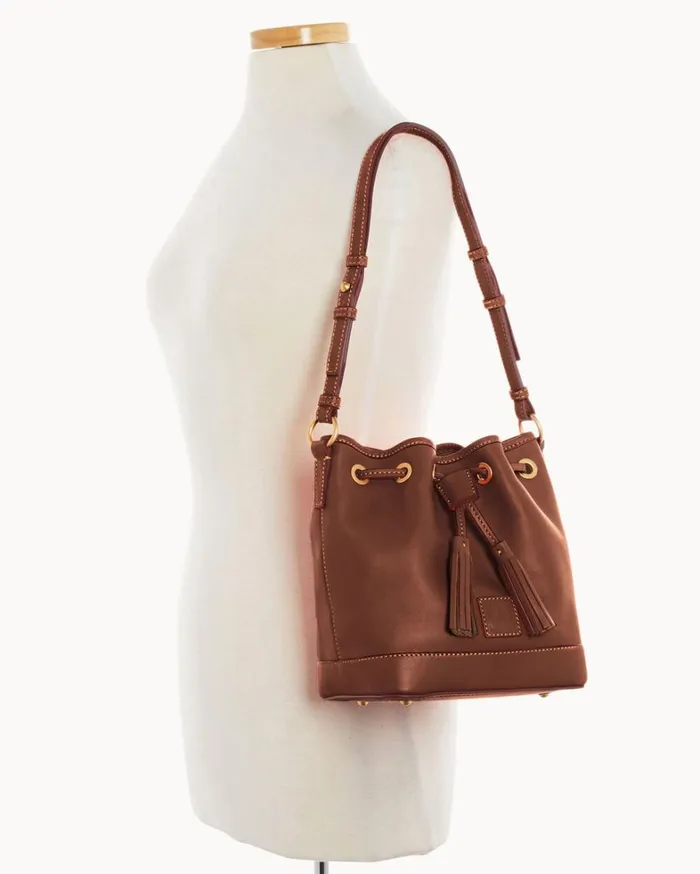 Florentine Small Drawstring Chestnut Women Dooney and Bourke Mini Bags Florentine Small Drawstring Chestnut Women Dooney and Bourke Mini Bags