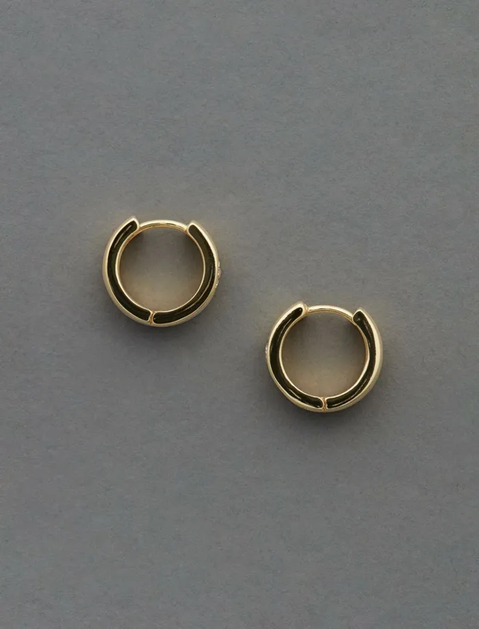Flower Hinge Hoop Gold Women Lucky Brand Jewelry
