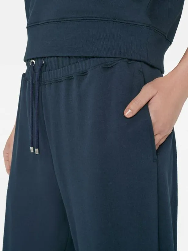 Frame Cropped Wide Leg Sweatpant In Navy Navy Women Pants Frame Cropped Wide Leg Sweatpant In Navy Navy Women Pants