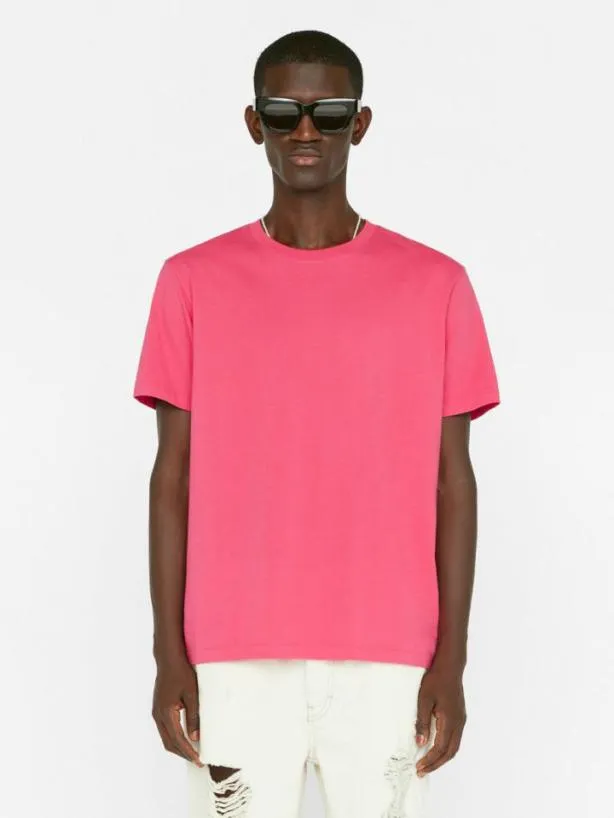 Frame FRAME Logo Tee In Pop Rose Pop Rose Men Tees Frame FRAME Logo Tee In Pop Rose Pop Rose Men Tees