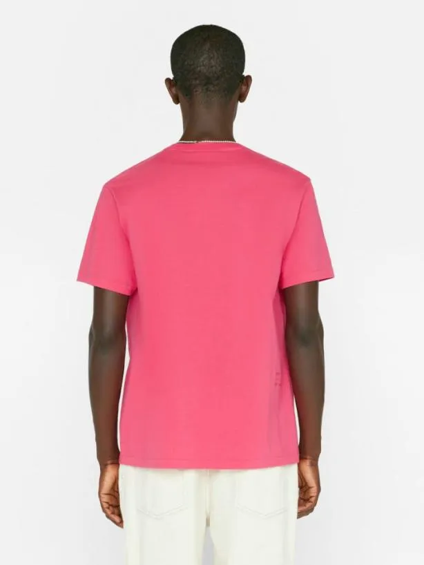 Frame FRAME Logo Tee In Pop Rose Pop Rose Men Tees Frame FRAME Logo Tee In Pop Rose Pop Rose Men Tees