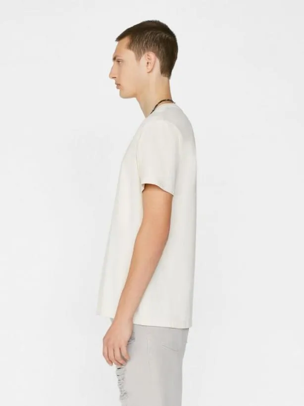 Frame FRAME Logo Tee In White Beige White Beige Men Tees Frame FRAME Logo Tee In White Beige White Beige Men Tees